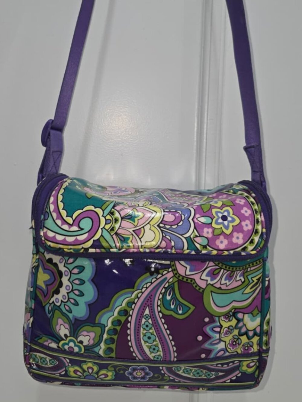 Vera Bradley "Stay Cooler" insulated lunch bag in the Heather pattern